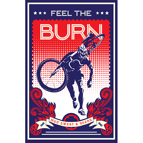 Feel the BurnSassan Filsoof - THREAD+SPOKE | MTB APPAREL | ROAD BIKING T-SHIRTS | BICYCLE T SHIRTS |