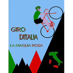 Giro D'Italia ClimberPoster Bob - THREAD+SPOKE | MTB APPAREL | ROAD BIKING T-SHIRTS | BICYCLE T SHIRTS |