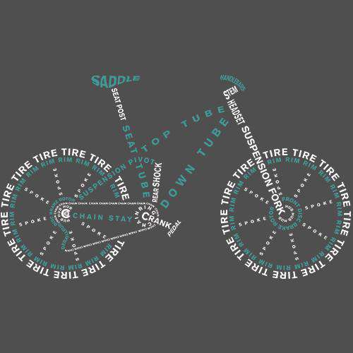 Mountain Bike Anatomy Women'sReigedesign - THREAD+SPOKE | MTB APPAREL | ROAD BIKING T-SHIRTS | BICYCLE T SHIRTS |