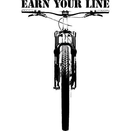 EARN YOUR LINE MTBTHREAD+SPOKE - THREAD+SPOKE | MTB APPAREL | ROAD BIKING T-SHIRTS | BICYCLE T SHIRTS |