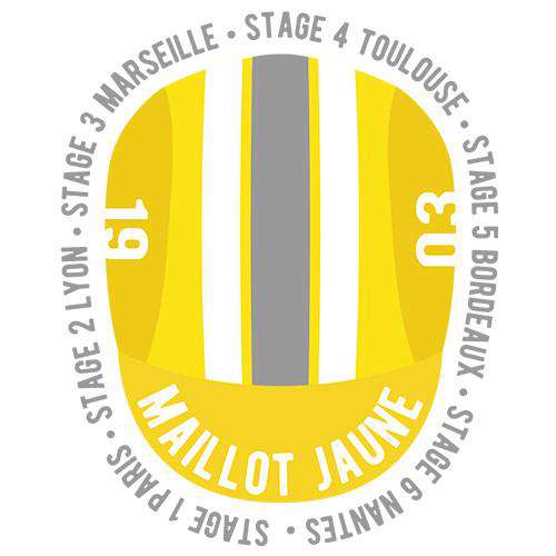 Maillot Jaune CapThread+Spoke - THREAD+SPOKE | MTB APPAREL | ROAD BIKING T-SHIRTS | BICYCLE T SHIRTS |