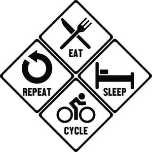 Eat, Sleep, Cycle, RepeatThread+Spoke - THREAD+SPOKE | MTB APPAREL | ROAD BIKING T-SHIRTS | BICYCLE T SHIRTS |