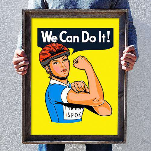 We Can Do It PosterBoggs Nicolas - THREAD+SPOKE | MTB APPAREL | ROAD BIKING T-SHIRTS | BICYCLE T SHIRTS |