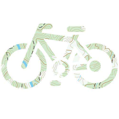 Topographical BikeJordon Mazziotti - THREAD+SPOKE | MTB APPAREL | ROAD BIKING T-SHIRTS | BICYCLE T SHIRTS |