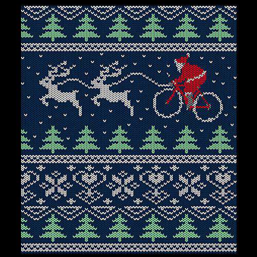 Santa Bike SleighThread+Spoke - THREAD+SPOKE | MTB APPAREL | ROAD BIKING T-SHIRTS | BICYCLE T SHIRTS |