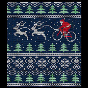 Santa Bike Sleigh SweaterThread+Spoke - THREAD+SPOKE | MTB APPAREL | ROAD BIKING T-SHIRTS | BICYCLE T SHIRTS |