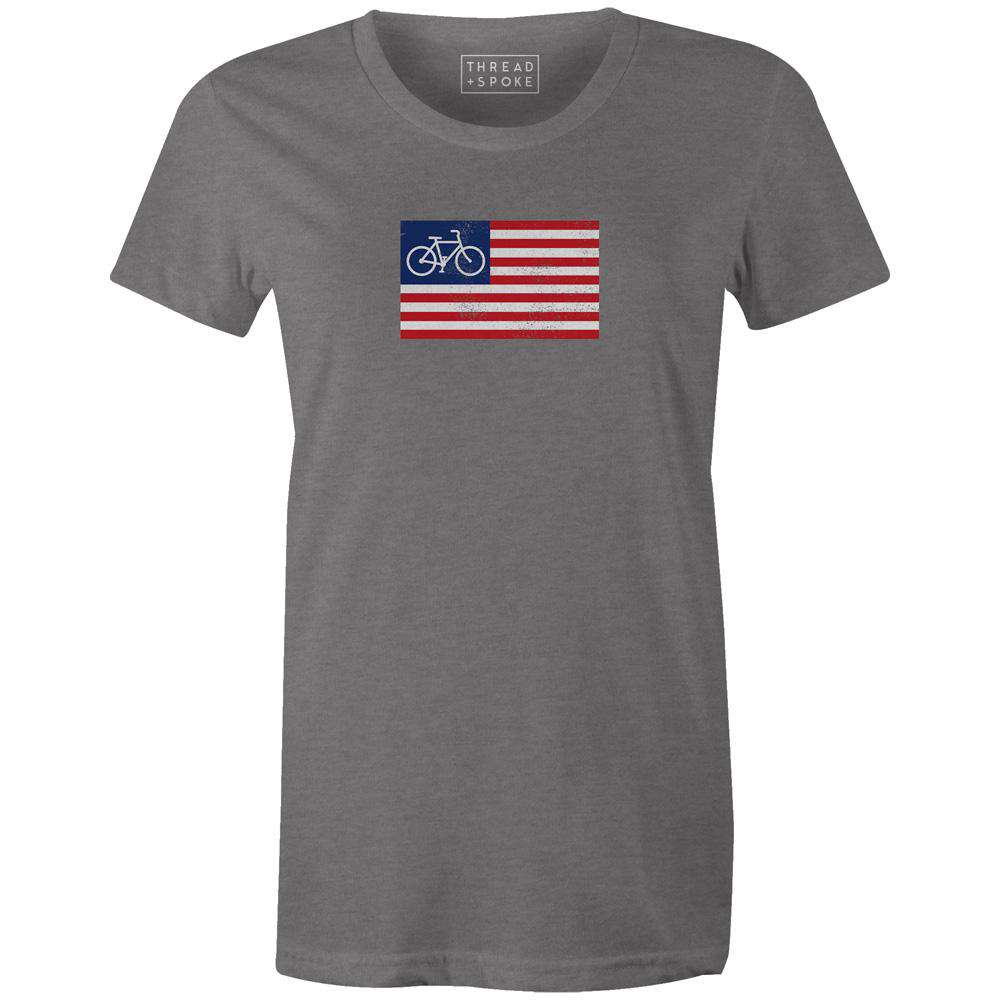 I Pledge Allegiance Women'sThread+Spoke - THREAD+SPOKE | MTB APPAREL | ROAD BIKING T-SHIRTS | BICYCLE T SHIRTS |