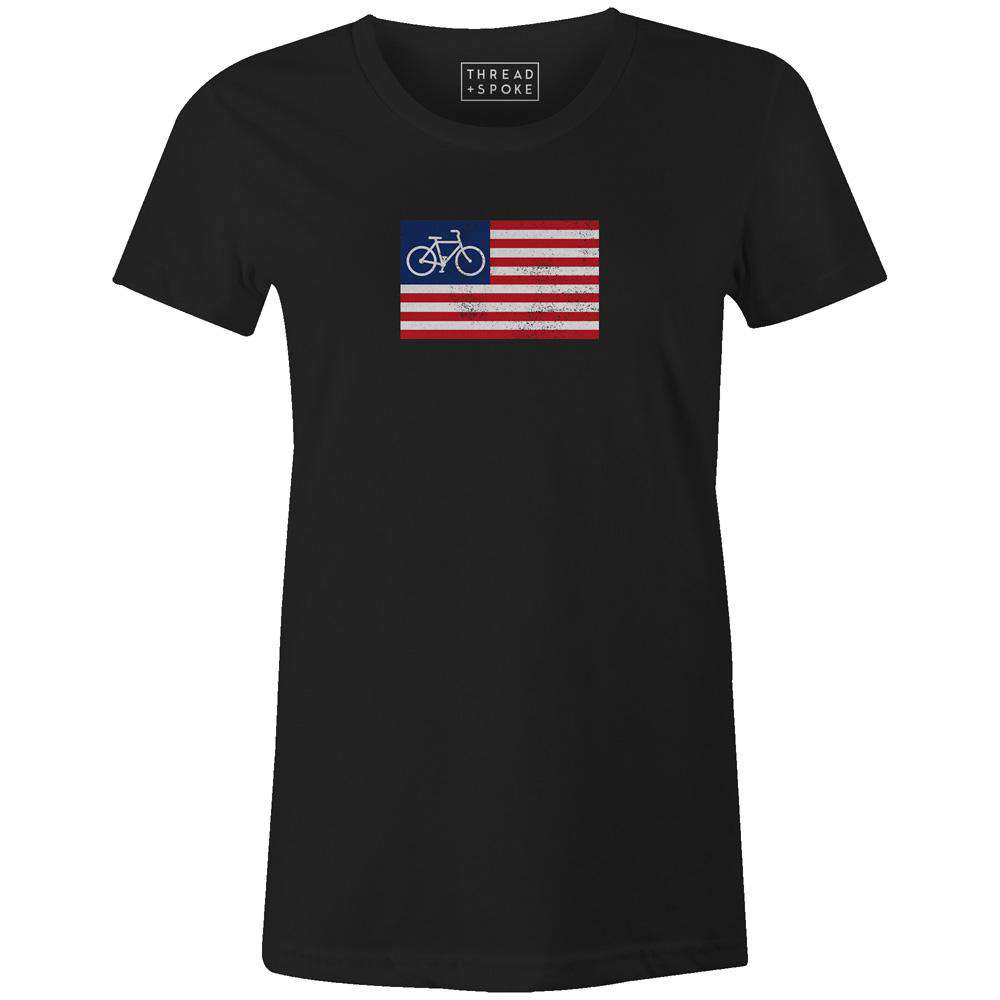 I Pledge Allegiance Women'sThread+Spoke - THREAD+SPOKE | MTB APPAREL | ROAD BIKING T-SHIRTS | BICYCLE T SHIRTS |
