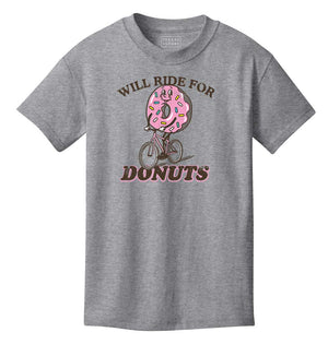 Youth T-shirt - Will Ride For Donuts Kid's
