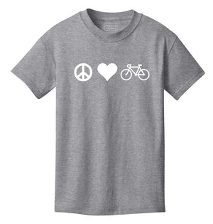 Youth T-shirt - Peace Love Bicycles Kid's