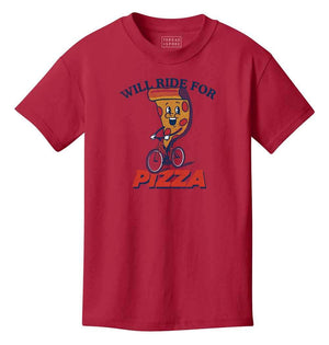Youth T-shirt - Will Ride For Pizza Kid's