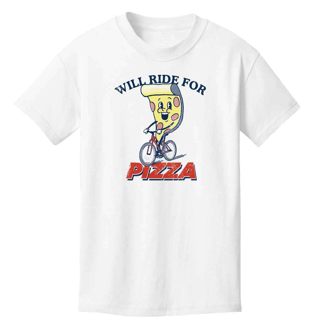 Youth T-shirt - Will Ride For Pizza Kid's