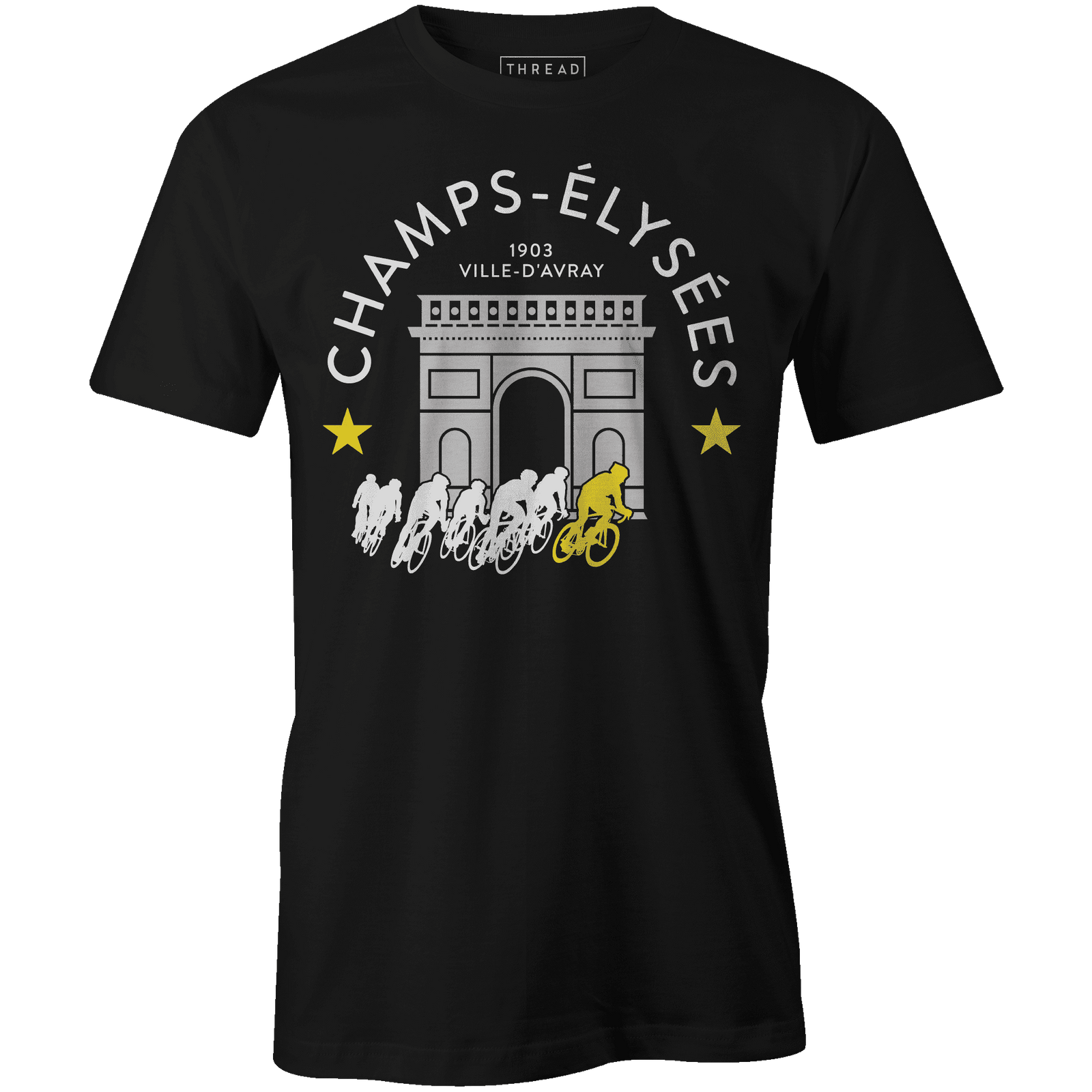 Champs Elysees TeeThread+Spoke - THREAD+SPOKE | MTB APPAREL | ROAD BIKING T-SHIRTS | BICYCLE T SHIRTS |
