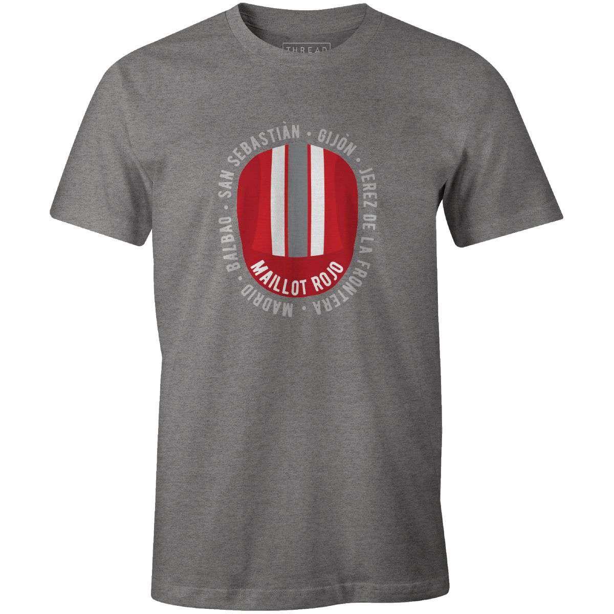 La Vuelta Maillot Rojo CapThread+Spoke - THREAD+SPOKE | MTB APPAREL | ROAD BIKING T-SHIRTS | BICYCLE T SHIRTS |