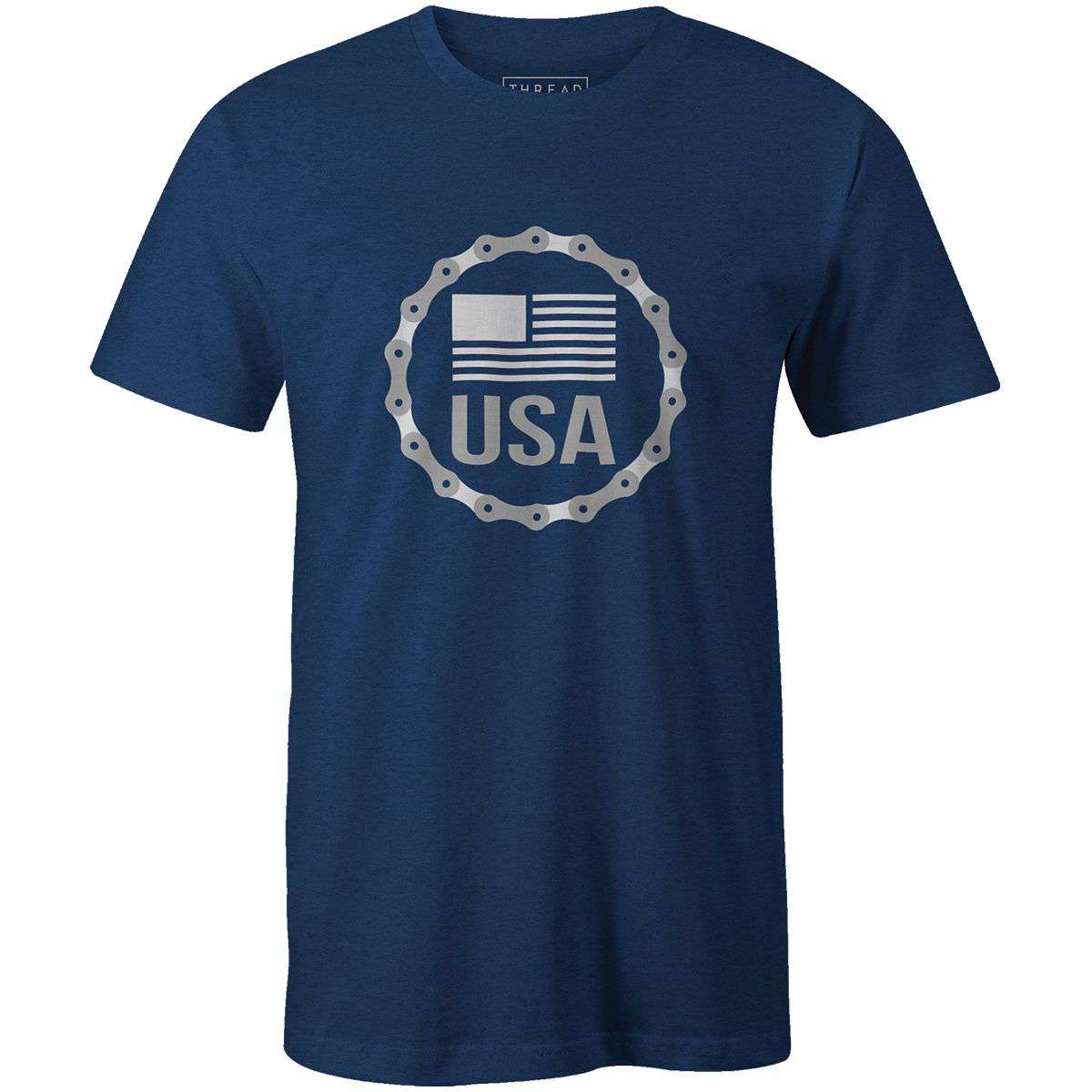 USA BadgeKimball Henneman - THREAD+SPOKE | MTB APPAREL | ROAD BIKING T-SHIRTS | BICYCLE T SHIRTS |