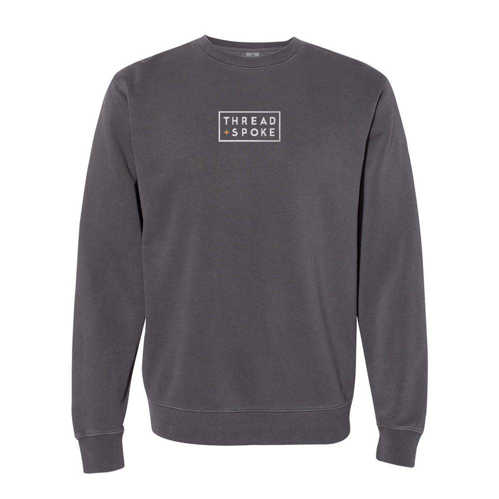 T+S Logo Crewneck Sweater BlackThread+Spoke - THREAD+SPOKE | MTB APPAREL | ROAD BIKING T-SHIRTS | BICYCLE T SHIRTS |