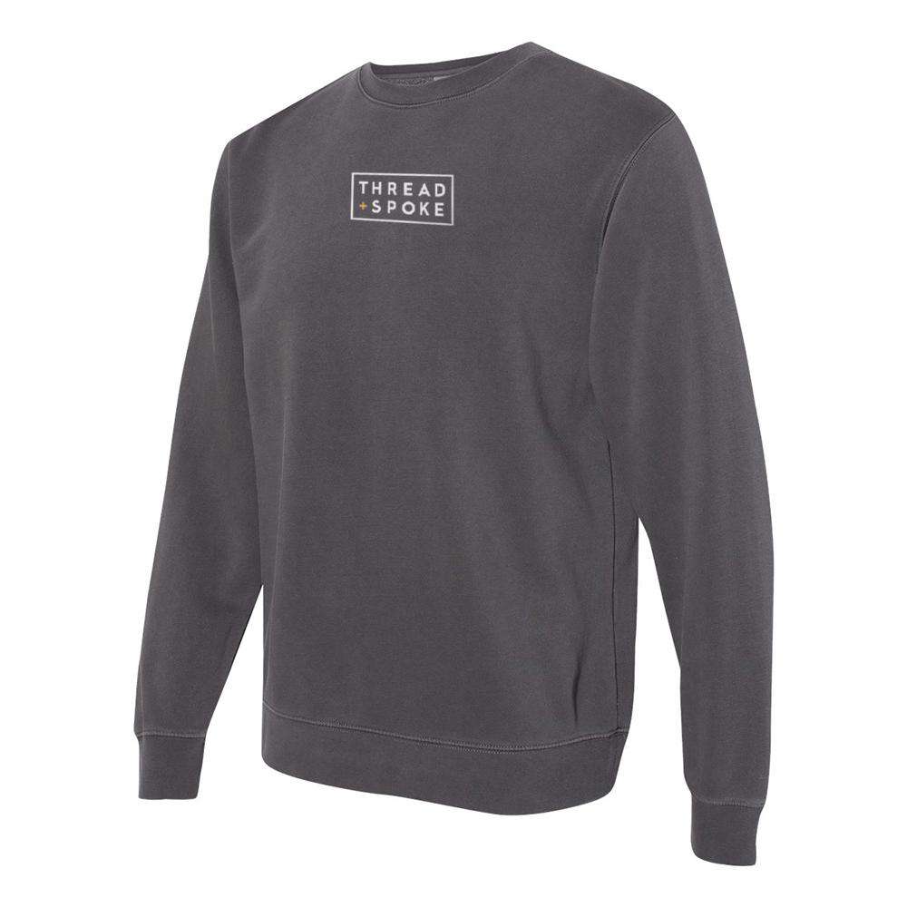 T+S Logo Crewneck Sweater BlackThread+Spoke - THREAD+SPOKE | MTB APPAREL | ROAD BIKING T-SHIRTS | BICYCLE T SHIRTS |