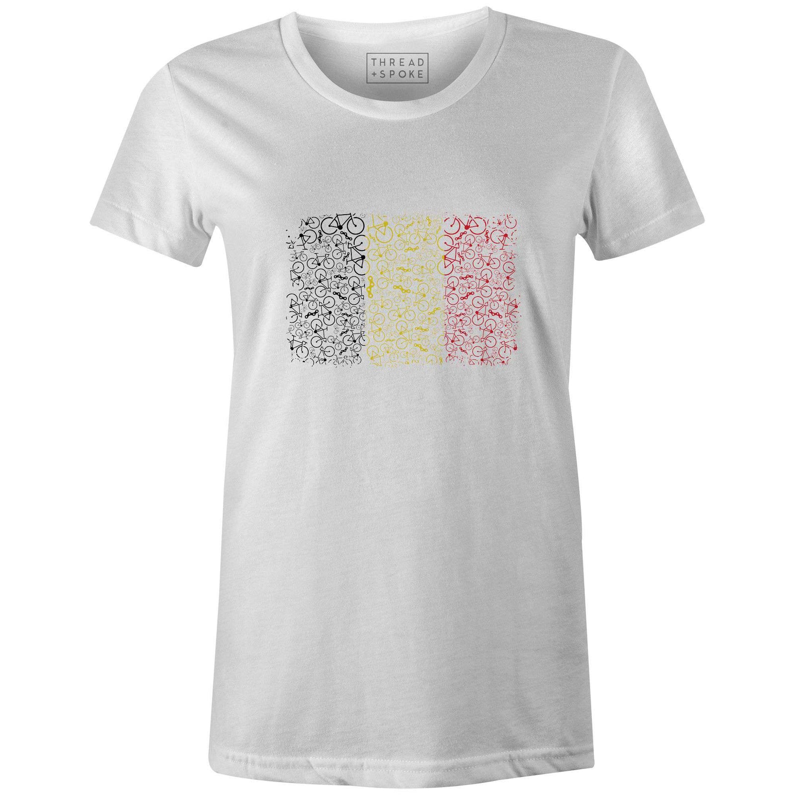 Bikes of Belgium Women'sJordon Mazziotti - THREAD+SPOKE | MTB APPAREL | ROAD BIKING T-SHIRTS | BICYCLE T SHIRTS |