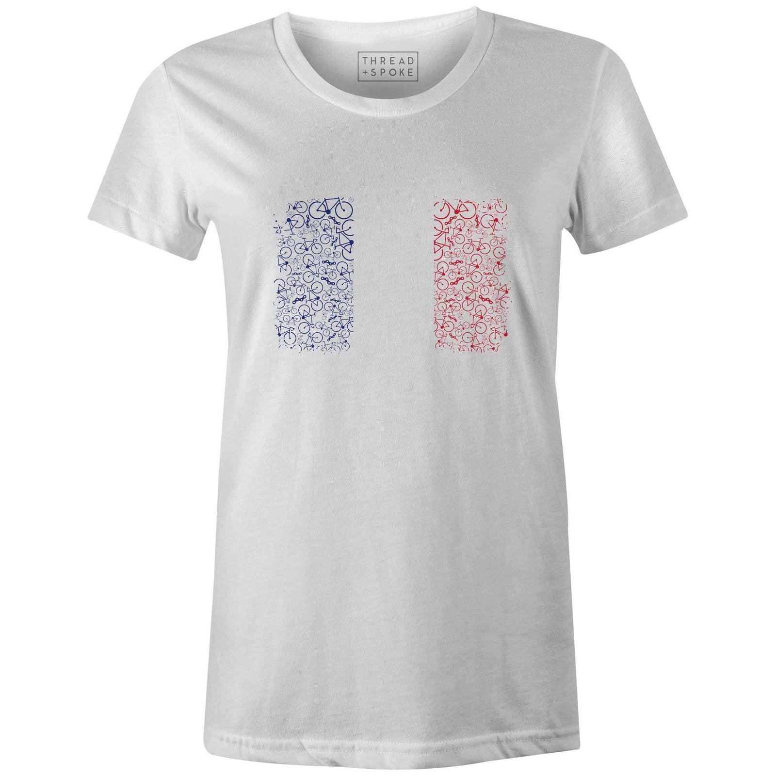 Bikes of France Women'sJordon Mazziotti - THREAD+SPOKE | MTB APPAREL | ROAD BIKING T-SHIRTS | BICYCLE T SHIRTS |