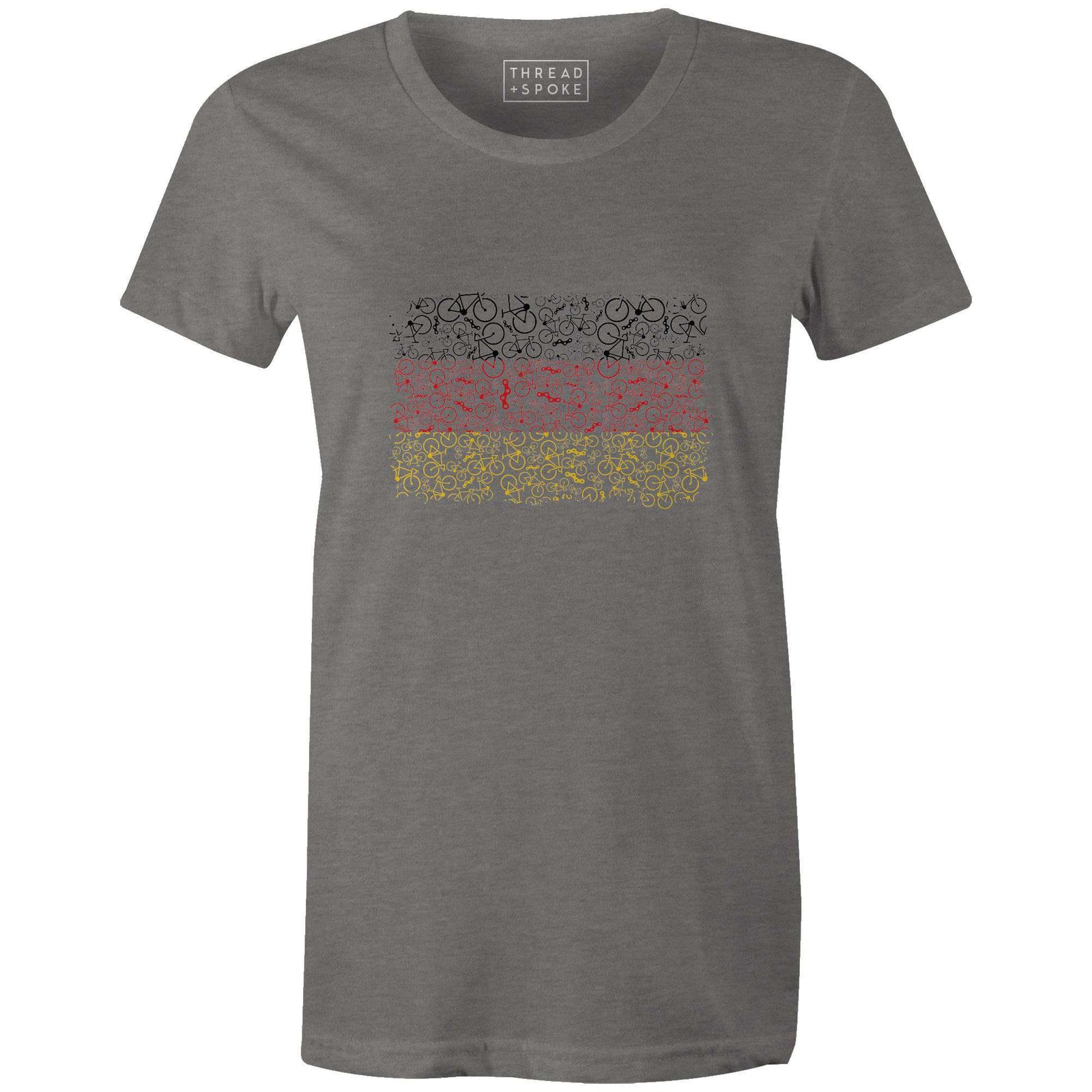 Bikes of Germany Women'sJordon Mazziotti - THREAD+SPOKE | MTB APPAREL | ROAD BIKING T-SHIRTS | BICYCLE T SHIRTS |