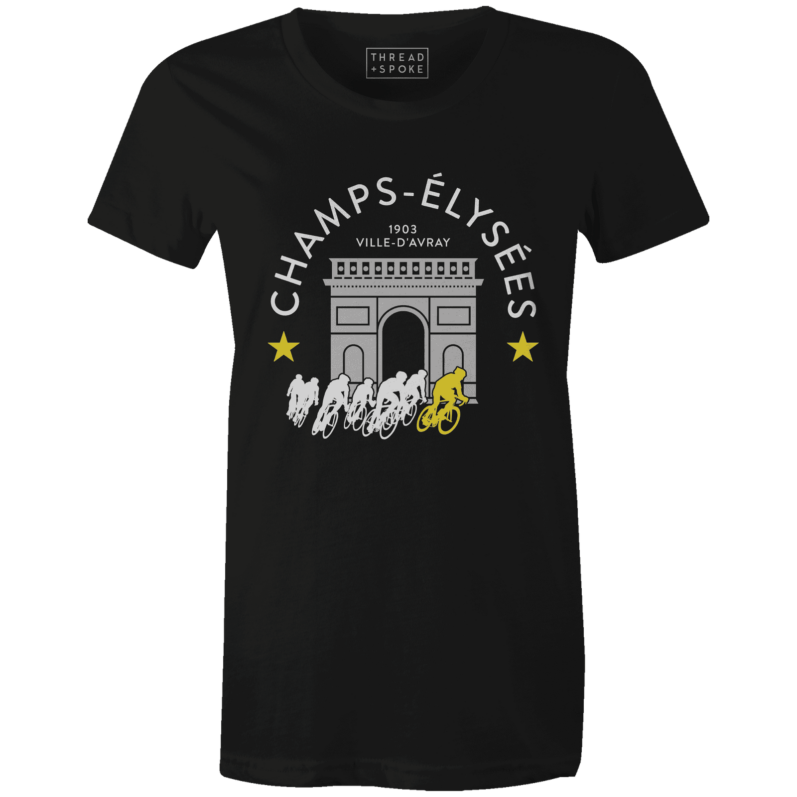 Champs Elysees Tee Women'sThread+Spoke - THREAD+SPOKE | MTB APPAREL | ROAD BIKING T-SHIRTS | BICYCLE T SHIRTS |