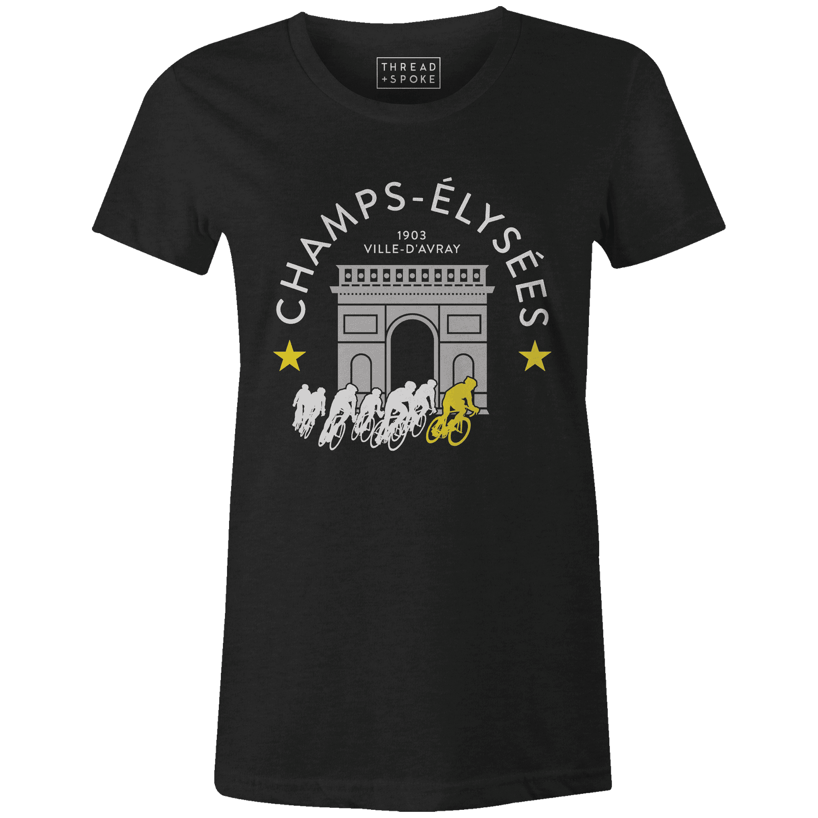 Champs Elysees Tee Women'sThread+Spoke - THREAD+SPOKE | MTB APPAREL | ROAD BIKING T-SHIRTS | BICYCLE T SHIRTS |