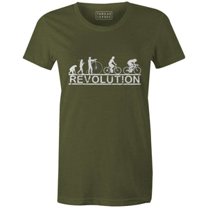 Cycling Revolution Women'sMile24 - THREAD+SPOKE | MTB APPAREL | ROAD BIKING T-SHIRTS | BICYCLE T SHIRTS |