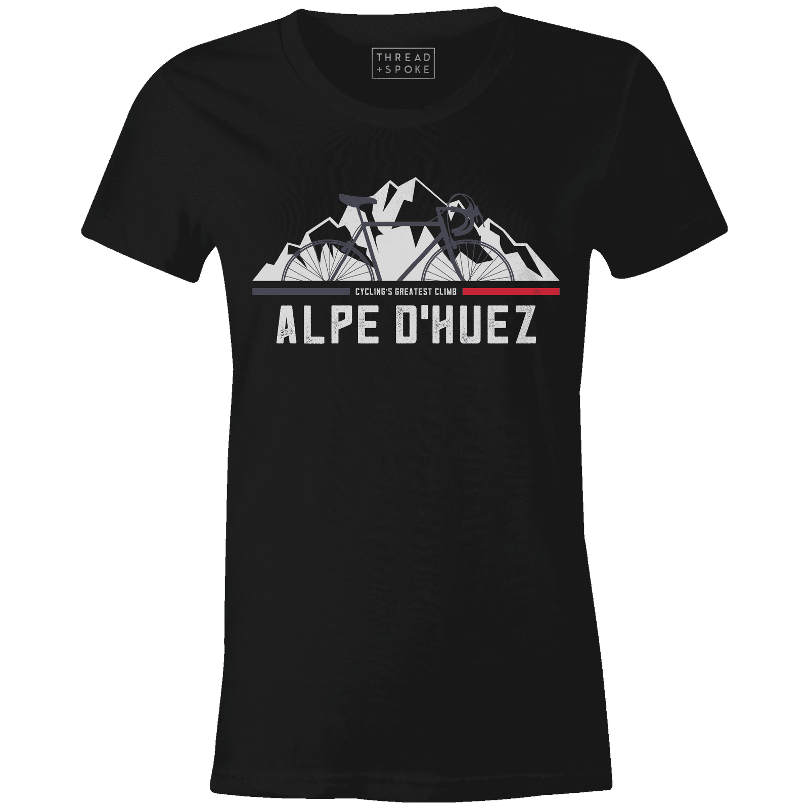 Cyclings Greatest Climb Women'sThread+Spoke - THREAD+SPOKE | MTB APPAREL | ROAD BIKING T-SHIRTS | BICYCLE T SHIRTS |