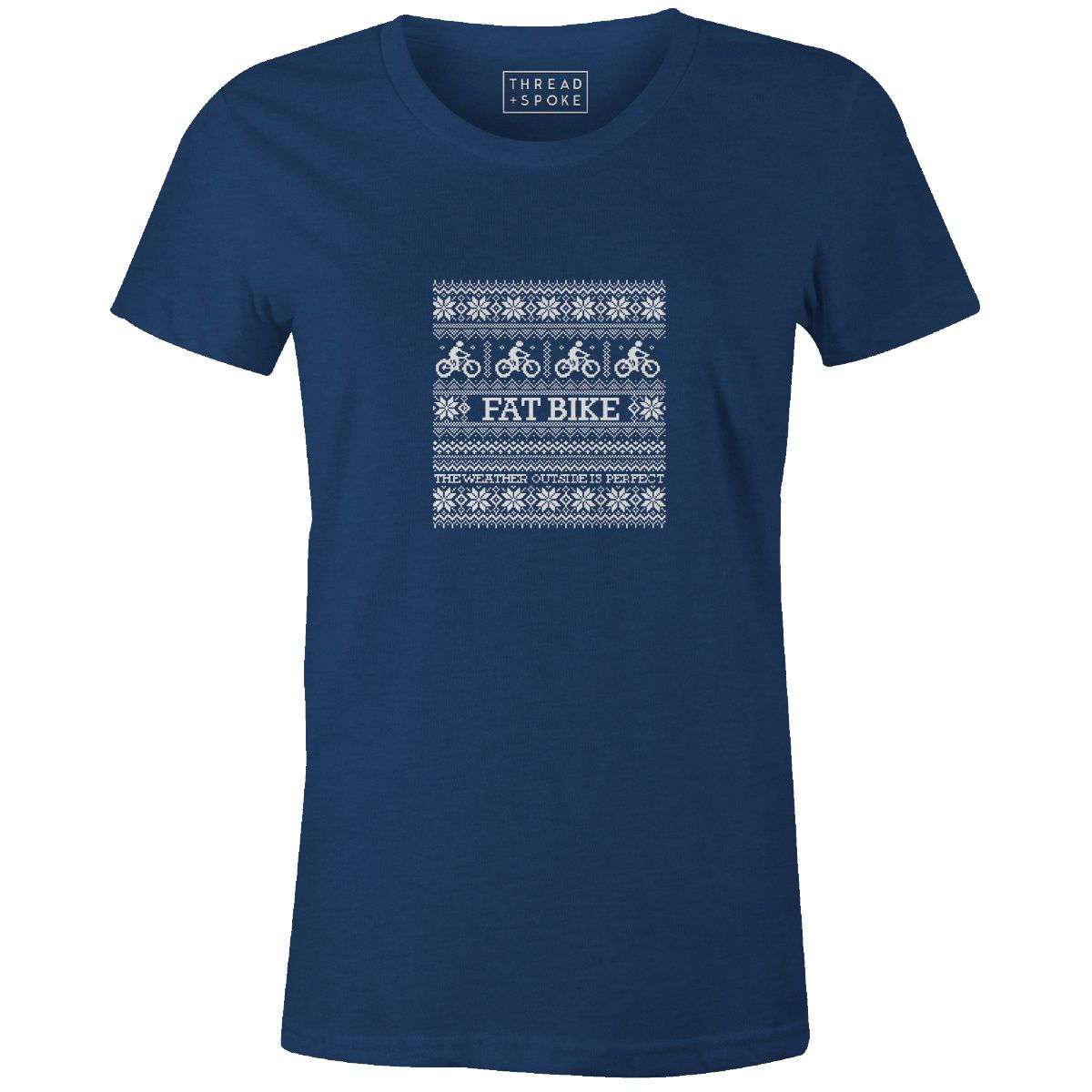 Fat Bike Christmas Sweater Women'sThread+Spoke - THREAD+SPOKE | MTB APPAREL | ROAD BIKING T-SHIRTS | BICYCLE T SHIRTS |