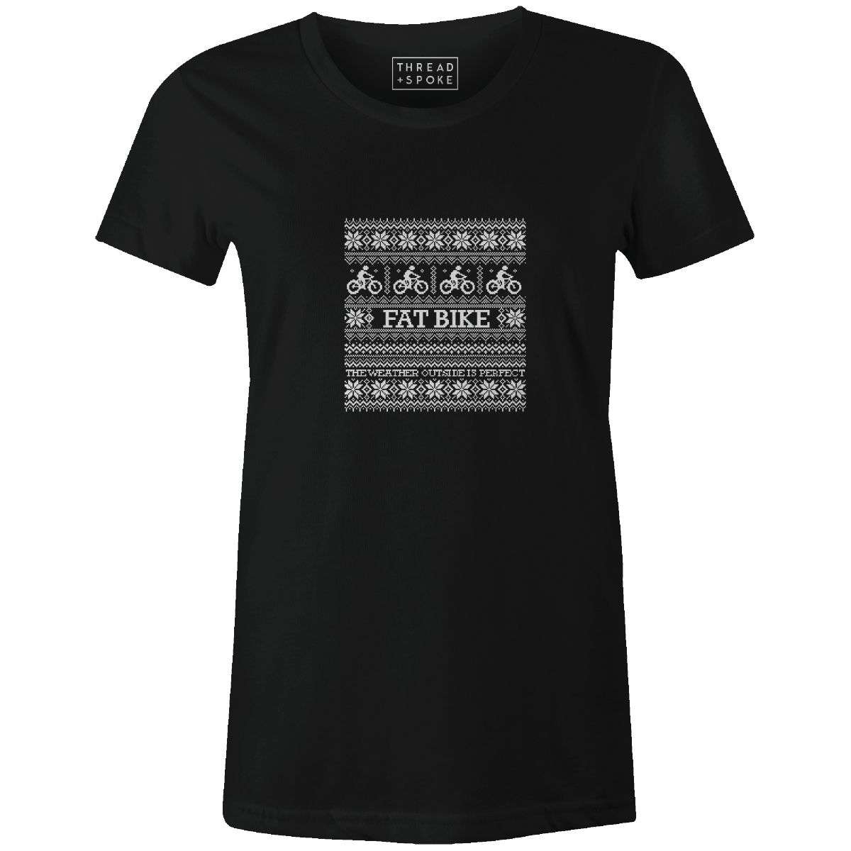 Fat Bike Christmas Sweater Women'sThread+Spoke - THREAD+SPOKE | MTB APPAREL | ROAD BIKING T-SHIRTS | BICYCLE T SHIRTS |