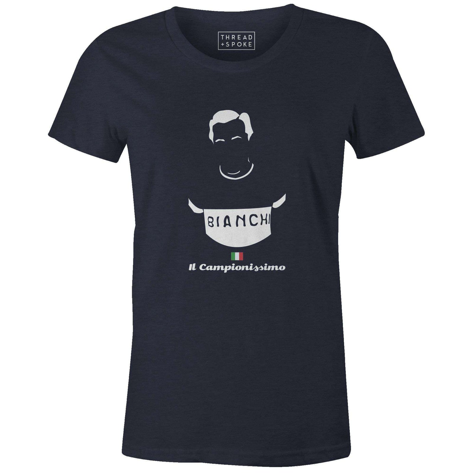 Il Campionissimo Women'sBICI - THREAD+SPOKE | MTB APPAREL | ROAD BIKING T-SHIRTS | BICYCLE T SHIRTS |
