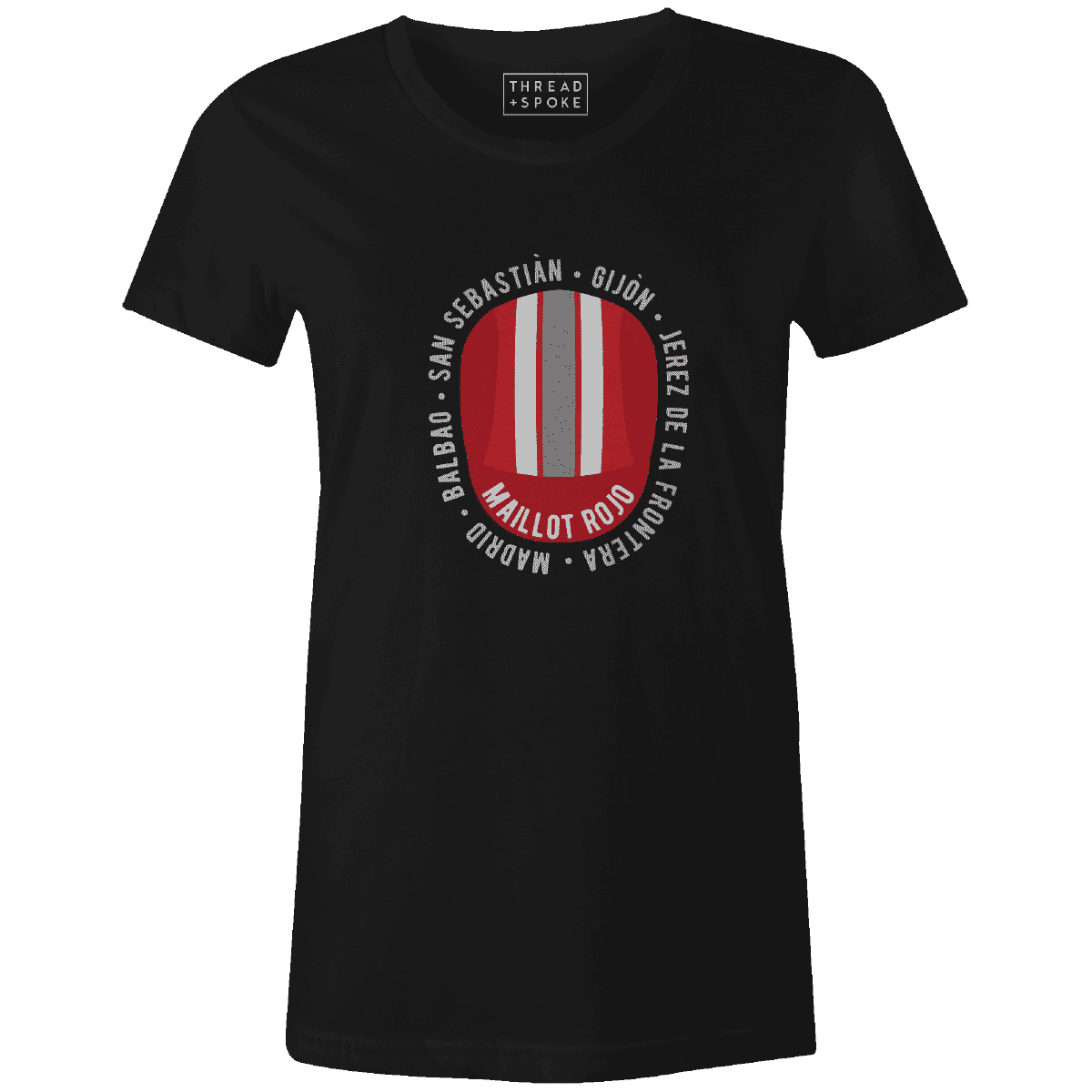 La Vuelta Maillot Rojo Cap Women'sThread+Spoke - THREAD+SPOKE | MTB APPAREL | ROAD BIKING T-SHIRTS | BICYCLE T SHIRTS |