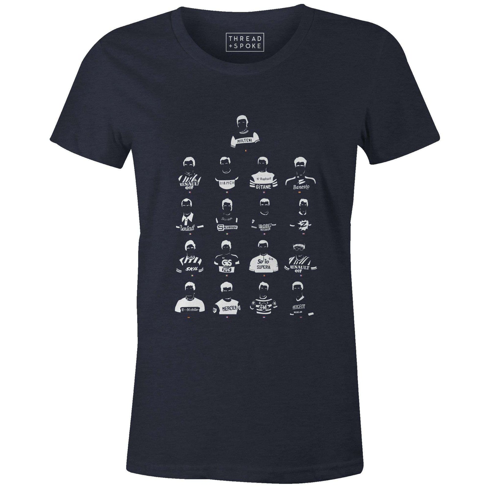 Legends Top Collection Women'sBICI - THREAD+SPOKE | MTB APPAREL | ROAD BIKING T-SHIRTS | BICYCLE T SHIRTS |