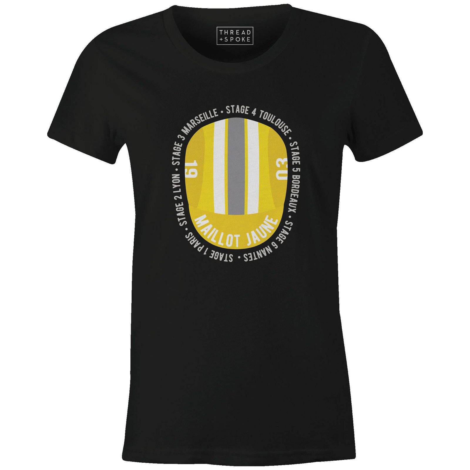 Maillot Jaune Cap Women'sThread+Spoke - THREAD+SPOKE | MTB APPAREL | ROAD BIKING T-SHIRTS | BICYCLE T SHIRTS |