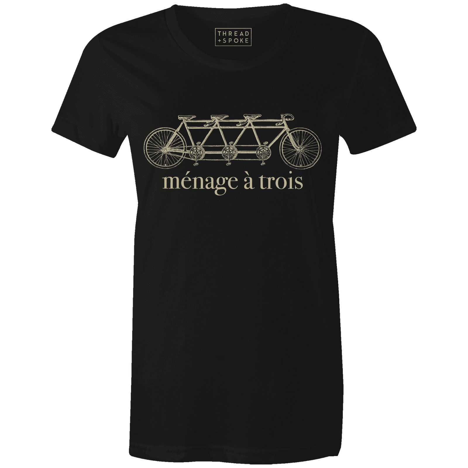 Ménage á Trois Women'sThread+Spoke - THREAD+SPOKE | MTB APPAREL | ROAD BIKING T-SHIRTS | BICYCLE T SHIRTS |