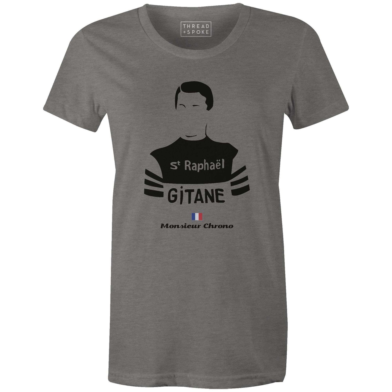 Monsieur Chrono Women'sBICI - THREAD+SPOKE | MTB APPAREL | ROAD BIKING T-SHIRTS | BICYCLE T SHIRTS |