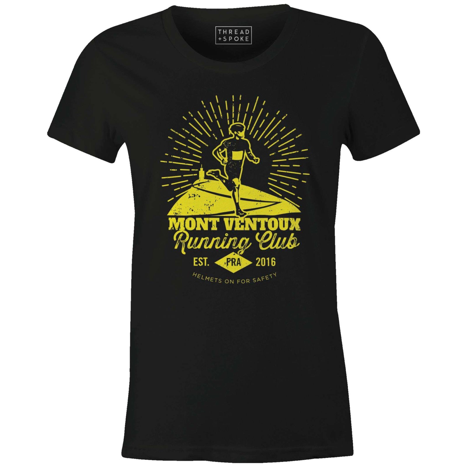 Mont Ventoux Running Club Women'sThread+Spoke - THREAD+SPOKE | MTB APPAREL | ROAD BIKING T-SHIRTS | BICYCLE T SHIRTS |