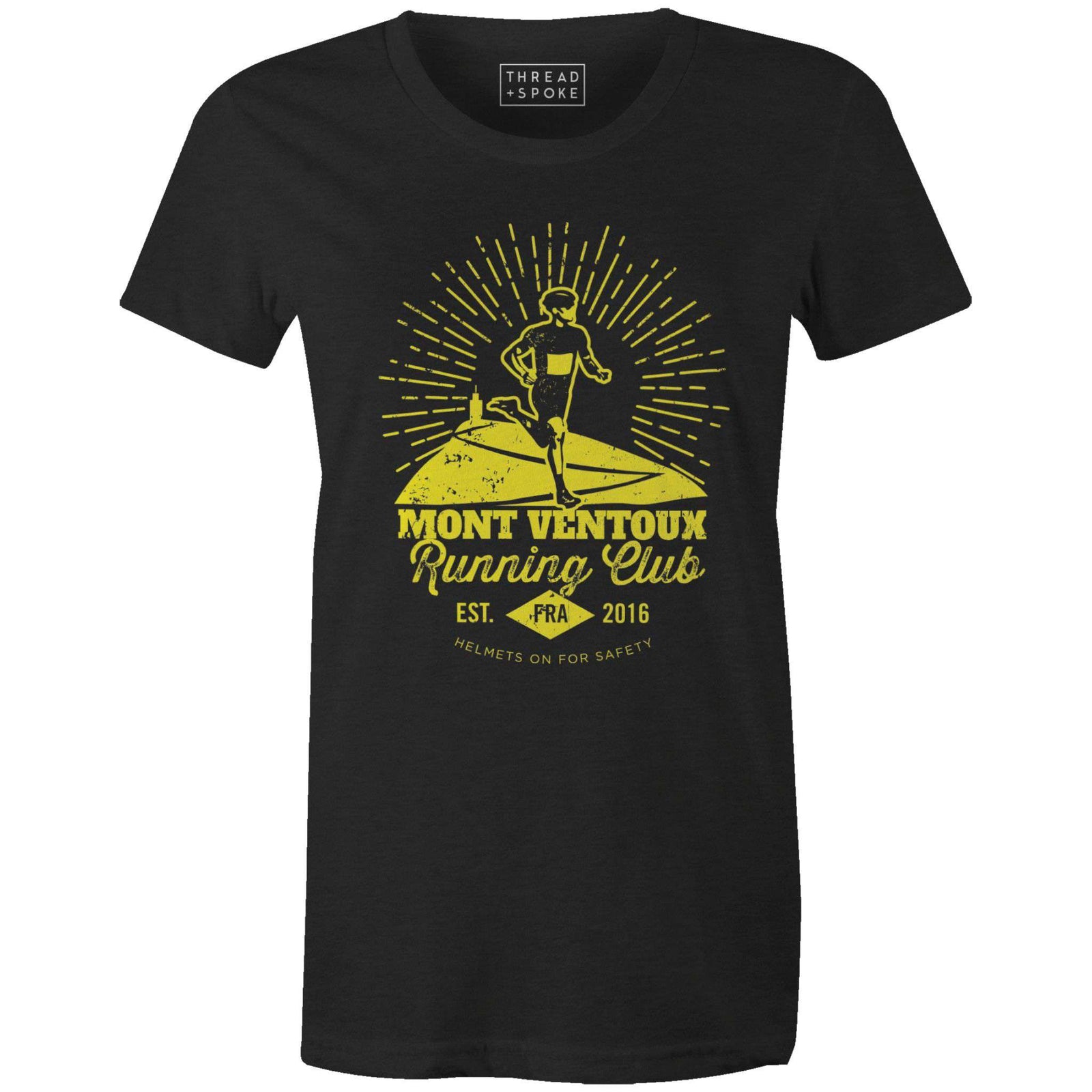 Mont Ventoux Running Club Women'sThread+Spoke - THREAD+SPOKE | MTB APPAREL | ROAD BIKING T-SHIRTS | BICYCLE T SHIRTS |