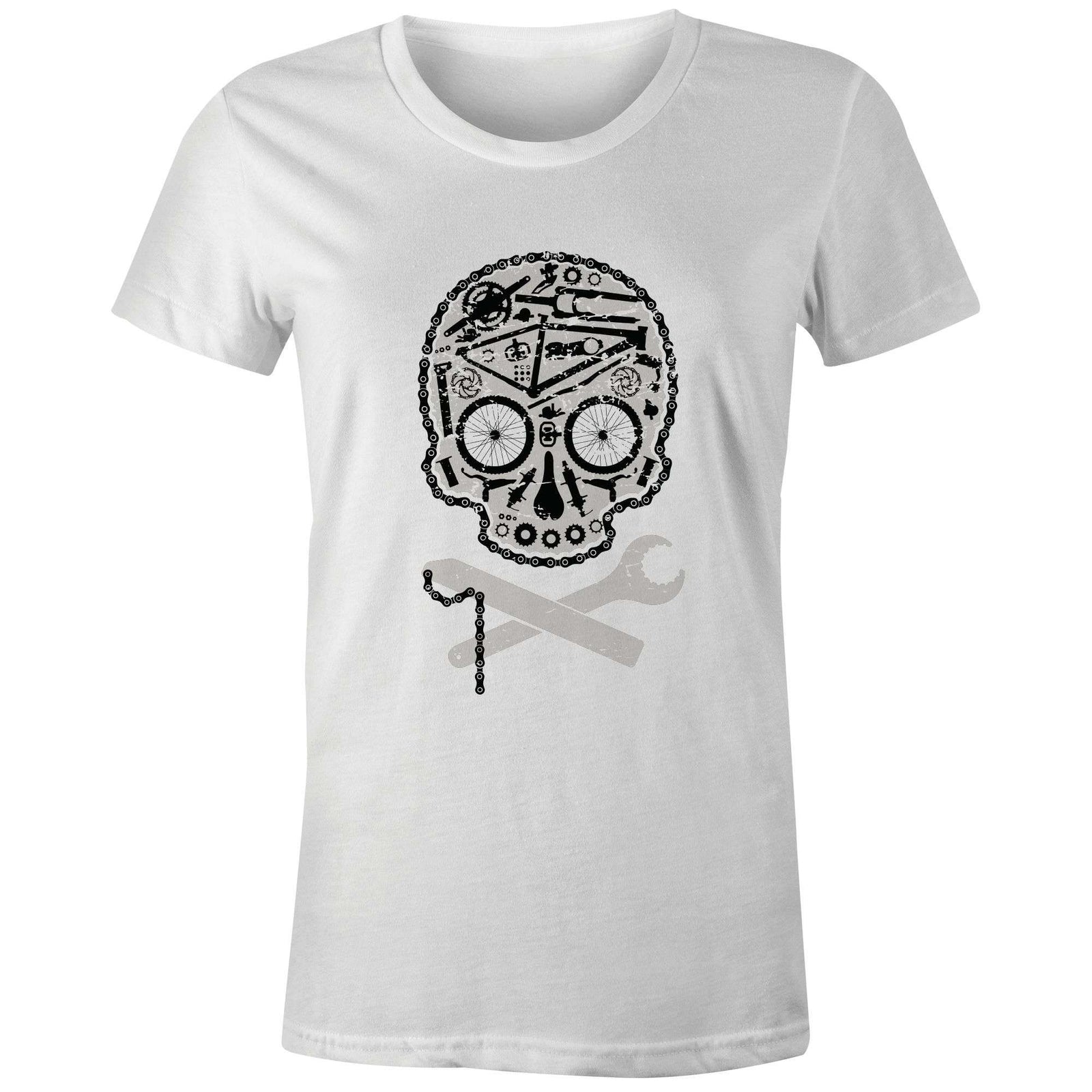 MTB Skull Women'sThread+Spoke - THREAD+SPOKE | MTB APPAREL | ROAD BIKING T-SHIRTS | BICYCLE T SHIRTS |