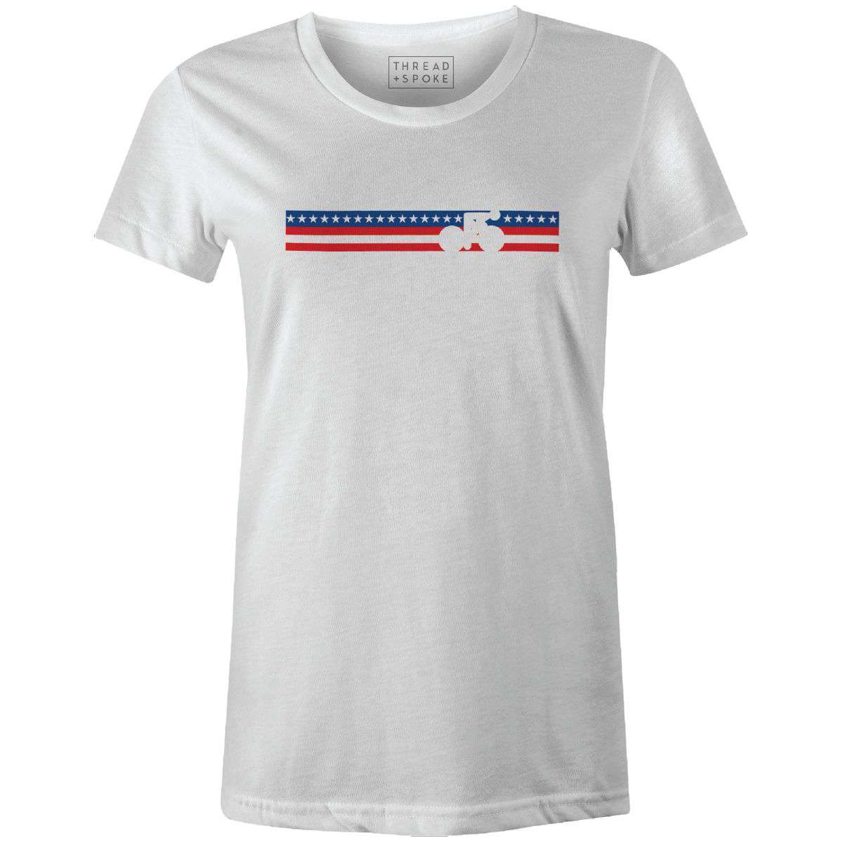 Rainbow Biker USA Women'sThread+Spoke - THREAD+SPOKE | MTB APPAREL | ROAD BIKING T-SHIRTS | BICYCLE T SHIRTS |