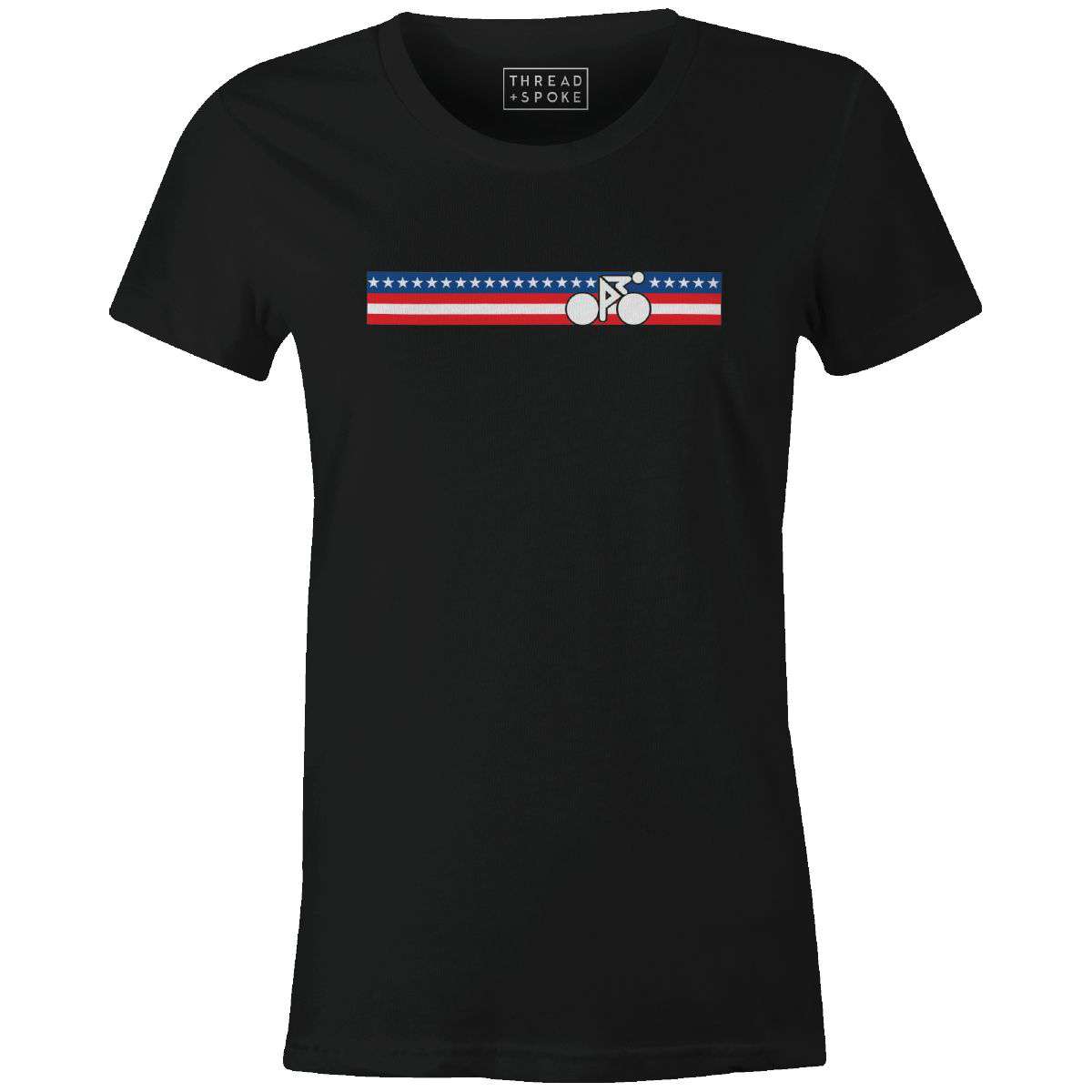 Rainbow Biker USA Women'sThread+Spoke - THREAD+SPOKE | MTB APPAREL | ROAD BIKING T-SHIRTS | BICYCLE T SHIRTS |