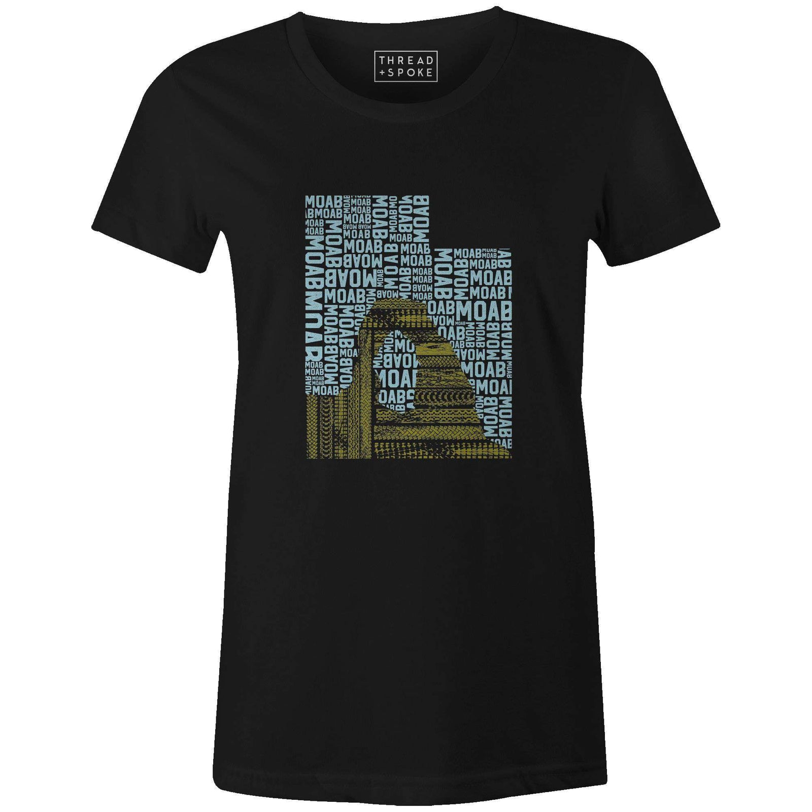 Ride Moab Women'sJordon Mazziotti - THREAD+SPOKE | MTB APPAREL | ROAD BIKING T-SHIRTS | BICYCLE T SHIRTS |