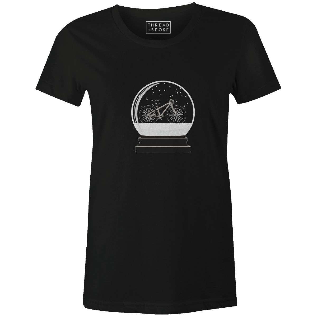 Snow Globe Tee Women'sThread+Spoke - THREAD+SPOKE | MTB APPAREL | ROAD BIKING T-SHIRTS | BICYCLE T SHIRTS |