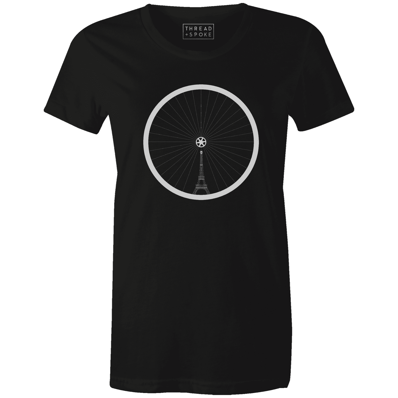 T+S Eiffel Tower Wheel Women'sThread+Spoke - THREAD+SPOKE | MTB APPAREL | ROAD BIKING T-SHIRTS | BICYCLE T SHIRTS |