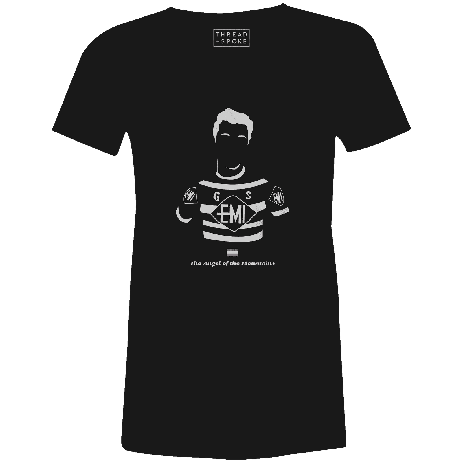 The Angel of the Mountains Women'sBICI - THREAD+SPOKE | MTB APPAREL | ROAD BIKING T-SHIRTS | BICYCLE T SHIRTS |