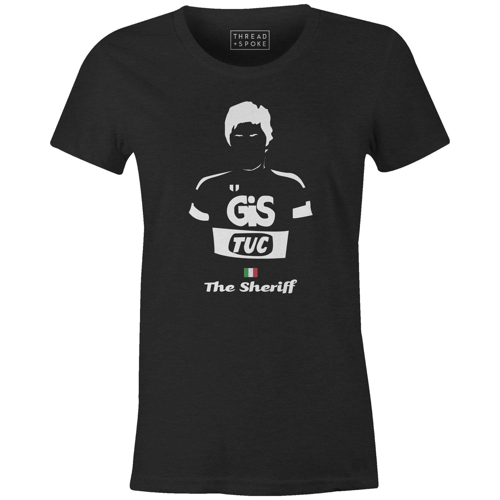 The Sheriff Women'sBICI - THREAD+SPOKE | MTB APPAREL | ROAD BIKING T-SHIRTS | BICYCLE T SHIRTS |